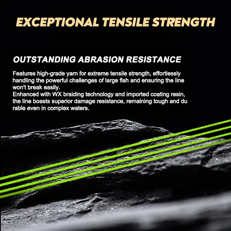 VIKINGAR-sedal de pesca trenzado de 8 hebras, Micro 300, 500M, multifilamento Ultra suave, línea de PE, tejido japonés de alta resistencia, nuevo pesca - imagen 4