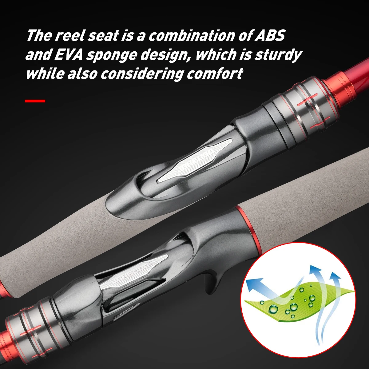 Johncoo 1,68 m-2,7 m caña de pescar de viaje caña de pescar de fundición larga UL ML MH acción caña giratoria caña de pescar de fundición de alta calidad - imagen 3