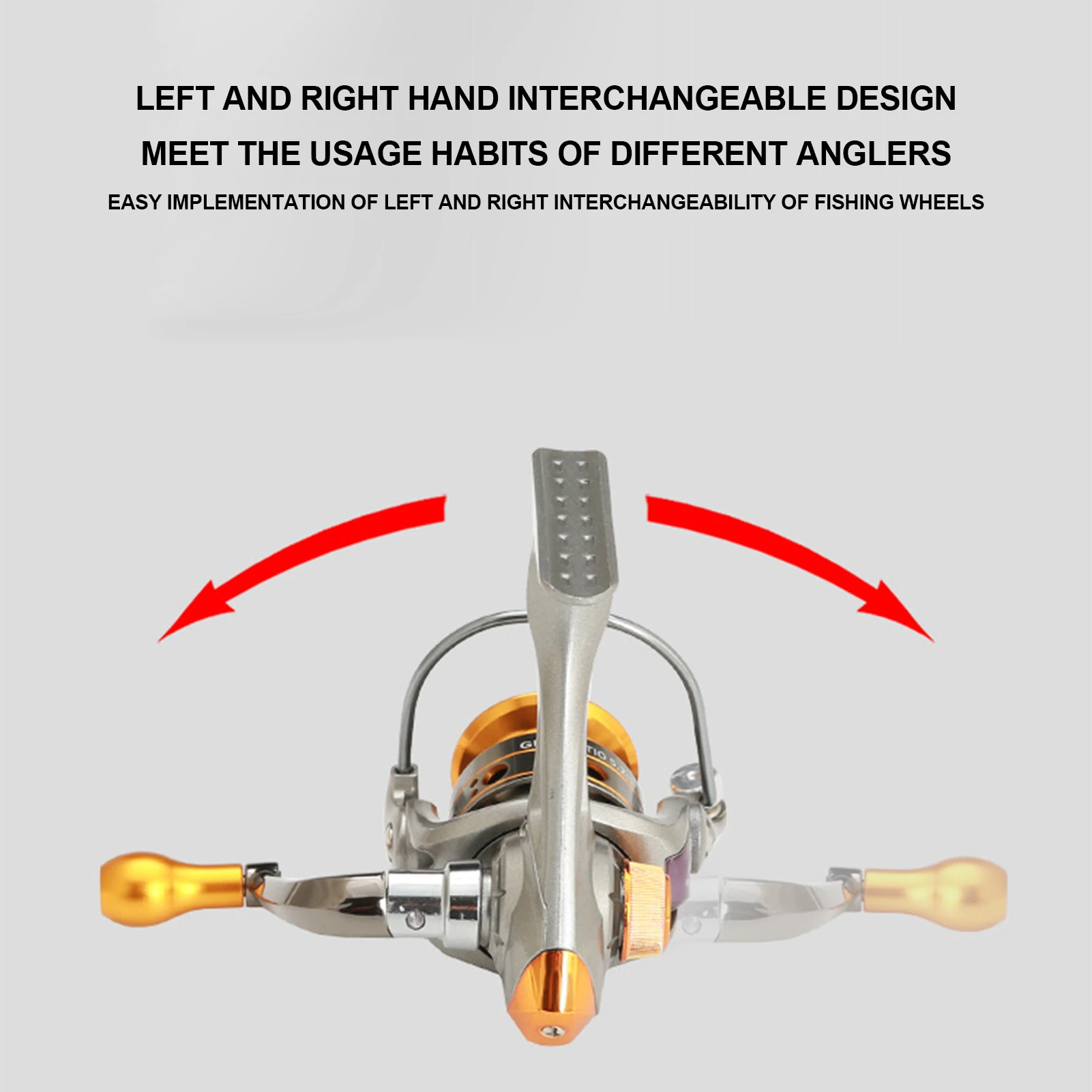 Carrete giratorio Micro compacto, carretes de pesca giratorios ultraligeros para pesca de agua dulce y todas las estaciones - imagen 4