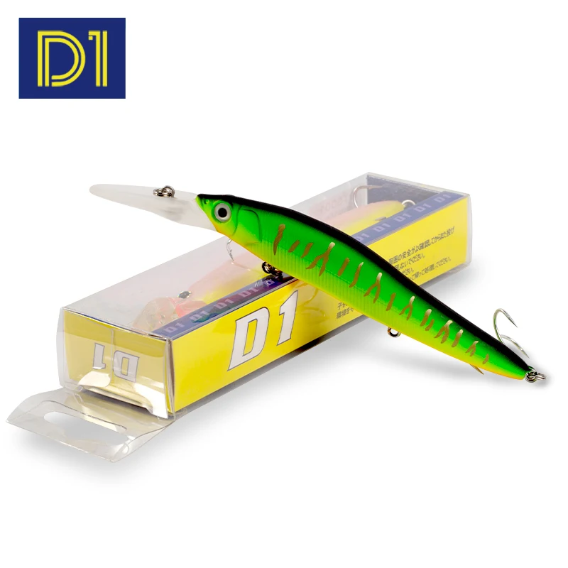 D1Minnow Groundbait 110mm 16g – Wobbler flotación lenta lubina lucio - imagen 5