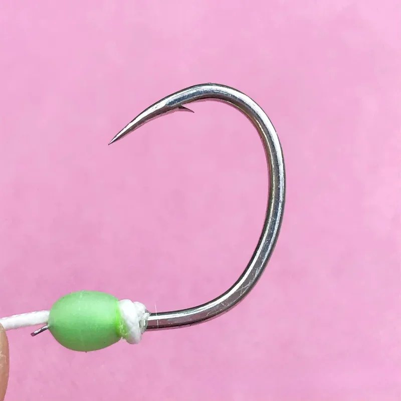 Mustad-gancho de placa de hierro de balanceo lento, J-ASSIST3, luminoso, de aguas profundas, objeto grande, lanza de atún - imagen 4