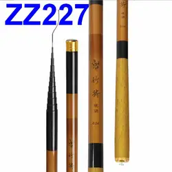Caña de pesca ZZ227 de carbono portátil para pesca en acción