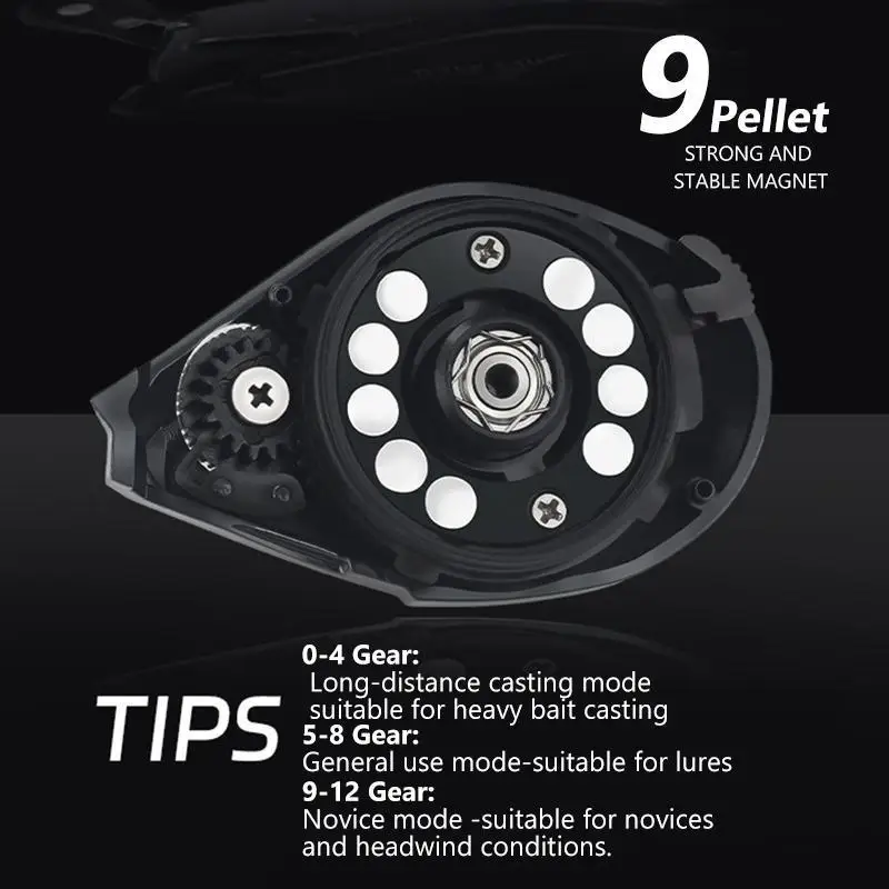 Carrete Mavllos Lightning Casting Raiol – 7.2:1, 5kg drag, agua salada - imagen 4