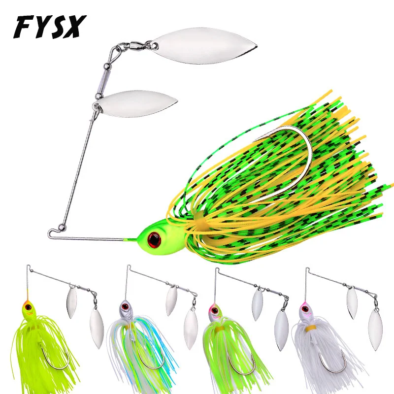 YULAOGE-señuelo de pesca VIB, cebo giratorio para lubina, Lucio, aparejo de cebo artificial Walleye, 17g/21g - imagen 2