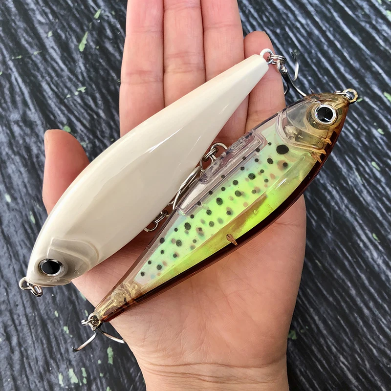 Señuelos de Pesca con lápiz flotante de 110mm y 30g, cebo Artificial para agua salada, trucha, Wobblers para Lucio, carpa, Swimbait, suministros - imagen 4