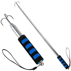 Garfio telescópico acero inoxidable anzuelo triple para mar