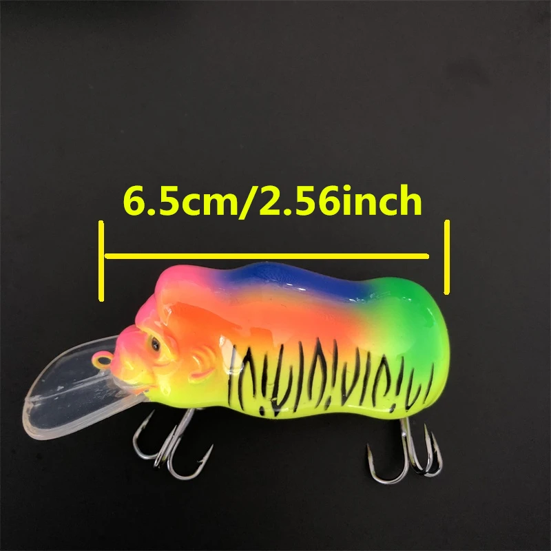 8010 6,5 cm 16,7g1PCS señuelo LURETV importado de Japón con superficie de agua original roca, gorila regordeta, cebo de lubina GONG Jr. - imagen 4