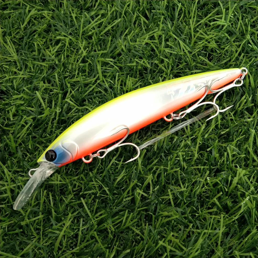 TSURINOYA 110S 110mm 37g pececillo de hundimiento pesado duro plástico Artificial señuelo de pesca de mar WIZARD Max 80m cebo de fundición Ultra largo