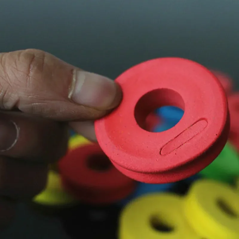 Tableros de bobinado de espuma para señuelo de pesca, carrete de línea de alambre giratorio, almacenamiento de Color, herramientas de tablero de bobinado de pesca portátil EVA, 20, 10 piezas - imagen 5