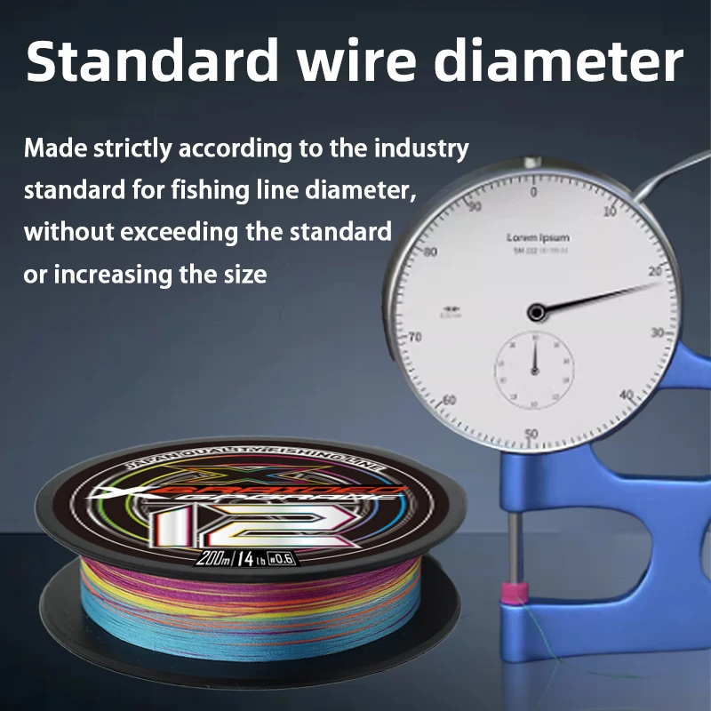 Línea de pesca YGKX12 X12 hebras trenzadas línea de PE pesca en agua dulce y salada línea japonesa YGK alambre de pescado línea de pesca multifilamento - imagen 5