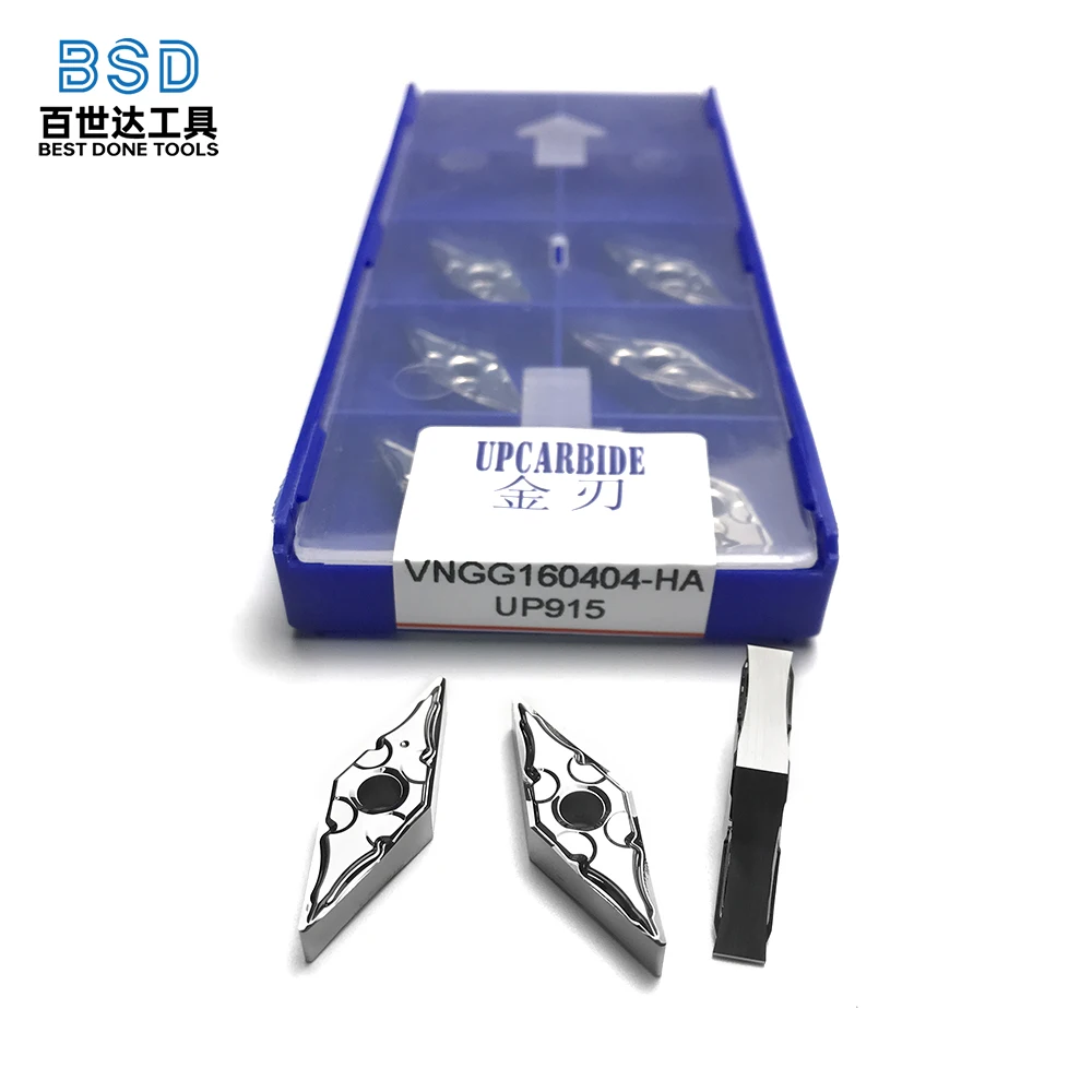 Insertos de carburo de torneado CNC VNGG160404-HA - Herramienta de alta precisión para mecanizado de aluminio - imagen 2
