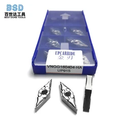 Insertos de carburo de torneado CNC VNGG160404-HA - Herramienta de alta precisión para mecanizado de aluminio