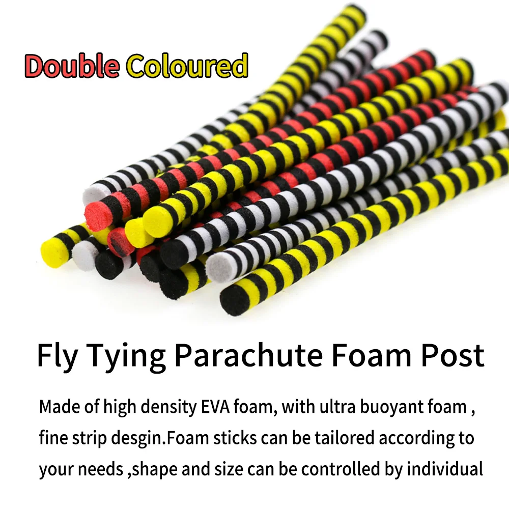 Bimoo-Palo de espuma EVA, 15 piezas, 4,6mm-5mm, poste de paracaídas, Material de atado de moscas secas, cilindros, tira de espuma, aparejo de pesca de carpa - imagen 3