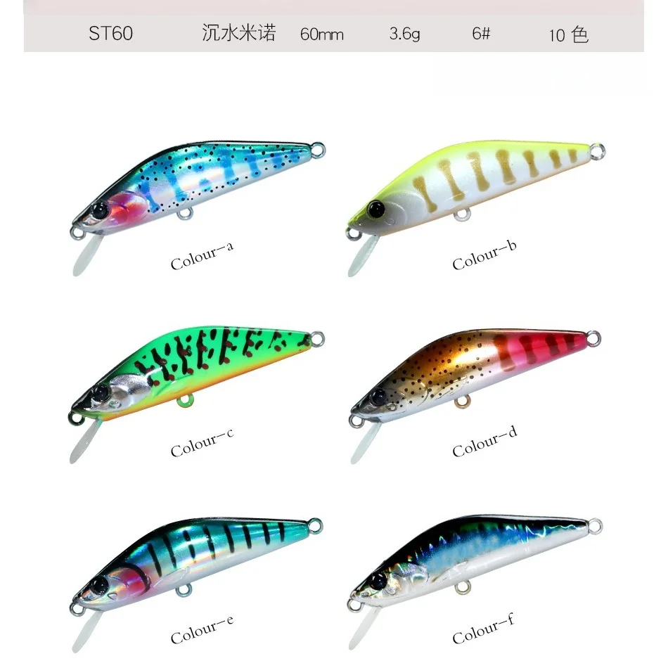 Micro Jerkbait hundido – Wobbler artificial para trucha y lubina