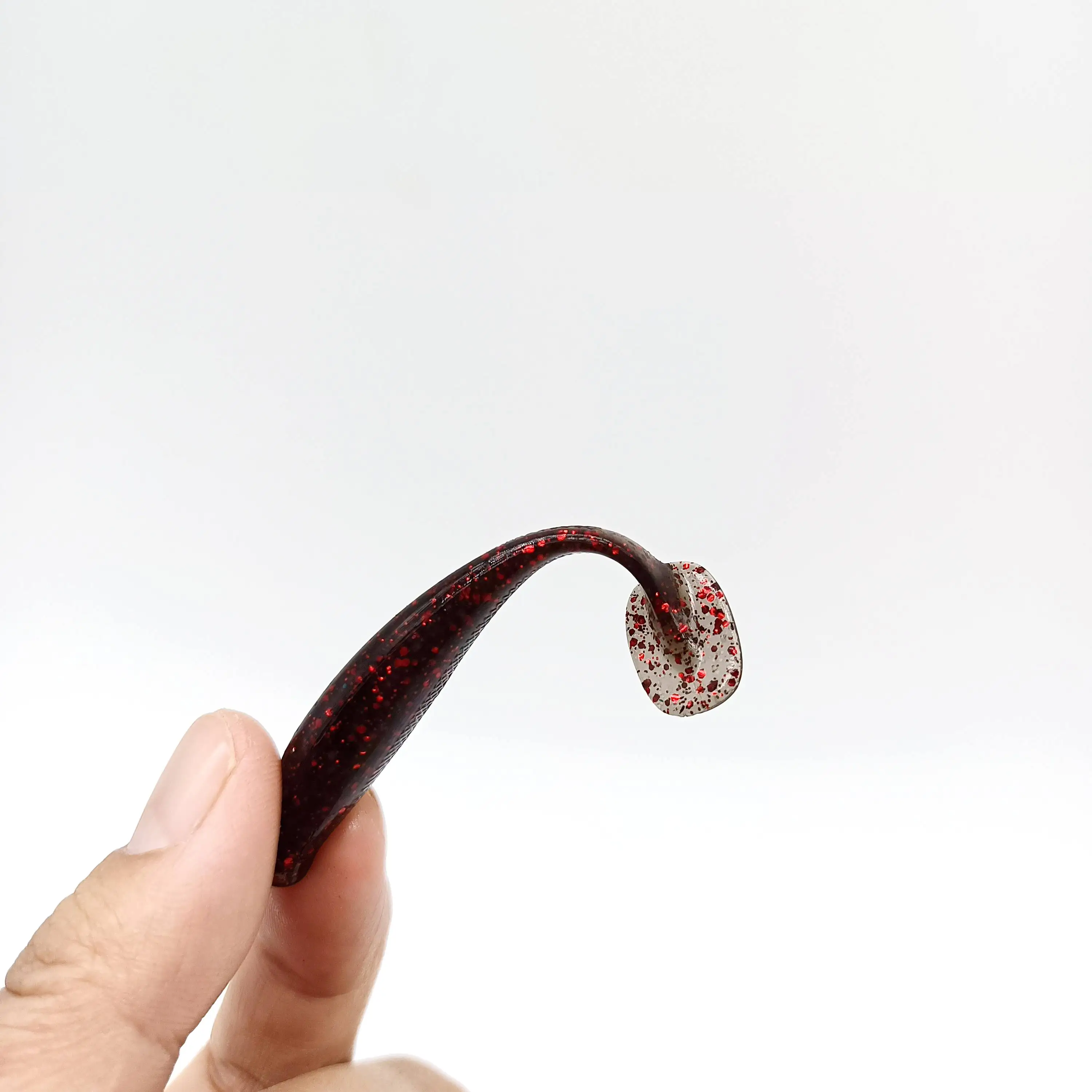 DUODUOYU, 6 uds., cola de paleta flotante de TPE, señuelo de pesca suave de 75mm/3,5g, Swimbait Wobbler, cebo Artificial, aparejos de pesca de lubina de silicona - imagen 5