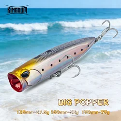 Señuelo Kingdom Popper para lubina y atún GT flotante