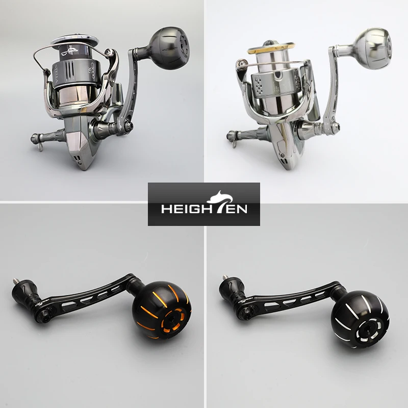 Carrete giratorio HEIGHTEN, brazo basculante individual, 65mm, reemplazable, 70mm, balancín de aluminio, 38mm, 42mm, perilla Universal Daiwa Shimano - imagen 2