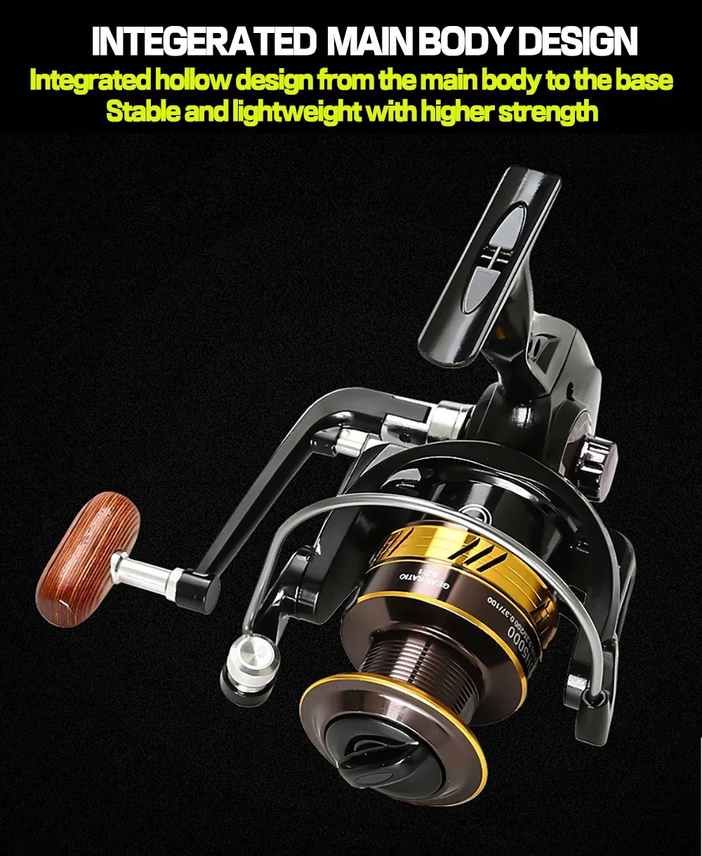 Experimente una pesca sin costura con este carrete de pesca liviano y liviano avanzado