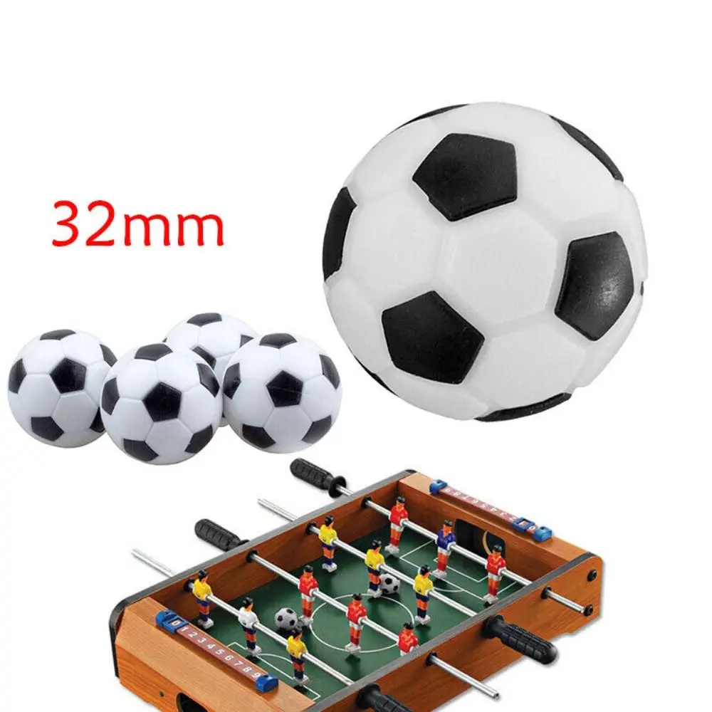 Mini balón de fútbol de mesa de 32mm, balones de fútbol PP en blanco y negro, accesorios de juego de mesa, regalo para jugador - imagen 4
