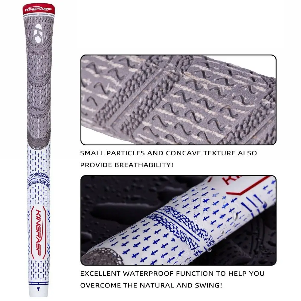 Empuñadura de goma para palos de Golf, empuñaduras de goma antideslizantes y cómodas para palos de Golf, agarre de entrenamiento ligero negro para exteriores e interiores - imagen 5