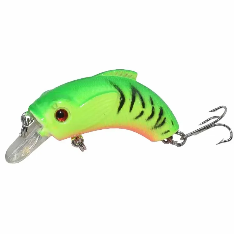 Señuelo de pesca Crankbait de plástico, 5,5 cm, 9g, Wobbler para cebo de pesca, manivela Isca Artificial para Lucio, pececillo láser flotante, 1 ud. - imagen 5