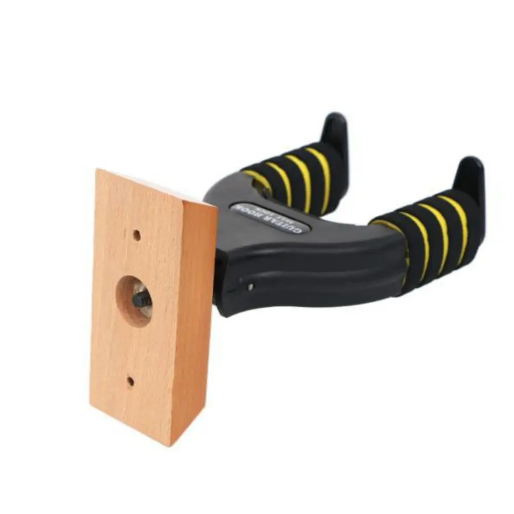 Colgador de guitarra de Metal, Base de madera desmontable, estantes para guitarra, bloqueo automático por gravedad con cuerda de esponja, estante de almacenamiento para instrumentos, violín - imagen 4