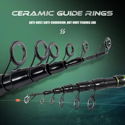 Sougayilang Caña Pesca Telescópica Fibra Carbono – Alta Resistencia