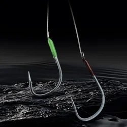 BKK Línea trenzada sin nudos Ganchos dobles Producto acabado Nuevo East China Diente de lobo Carpa Fuerte Cetitivo Bla Pit