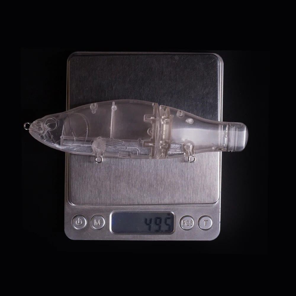 Hanlin-Señuelos de Pesca sin pintar, cebos deslizantes Crankbait, cuerpo duro, Wobbler, aparejos de lubina, 2/5 piezas, 165mm/50g - imagen 4