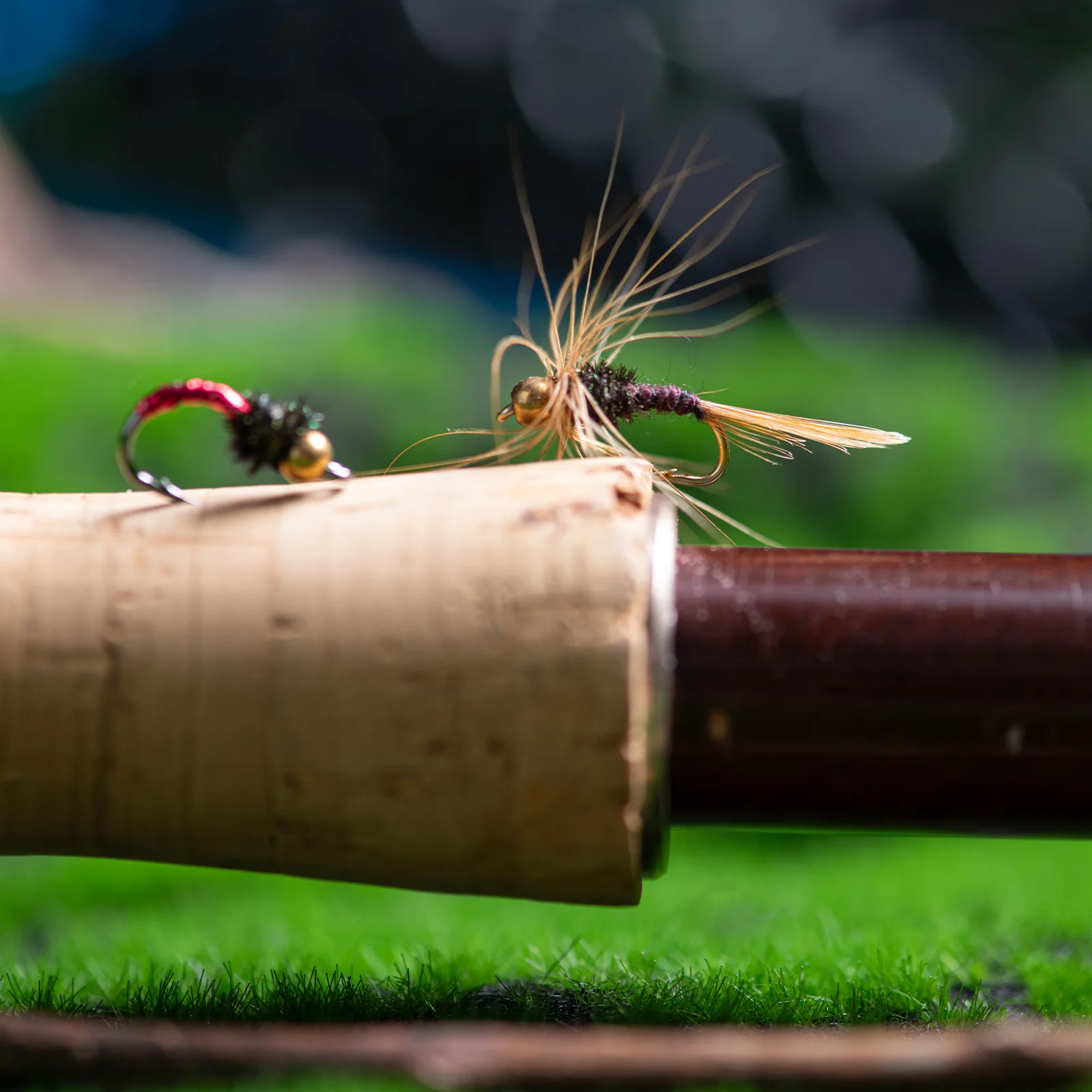 Goture 115 Uds. Surtido de moscas de pesca con mosca hecho a mano con caja de bambú, moscas secas/húmedas, señuelos versátiles para surtido de moscas de lubina y trucha - imagen 5