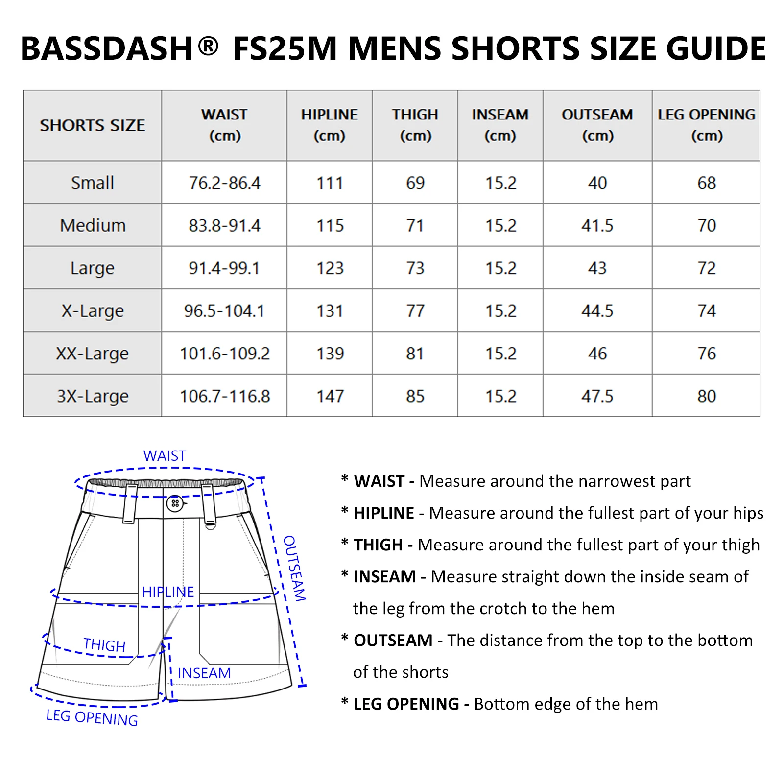 Bassdash-pantalones cortos de pesca para hombre, 6 ", UPF 50 +, resistentes al agua, secado rápido, carga de senderismo con múltiples bolsillos, FS25M - imagen 3
