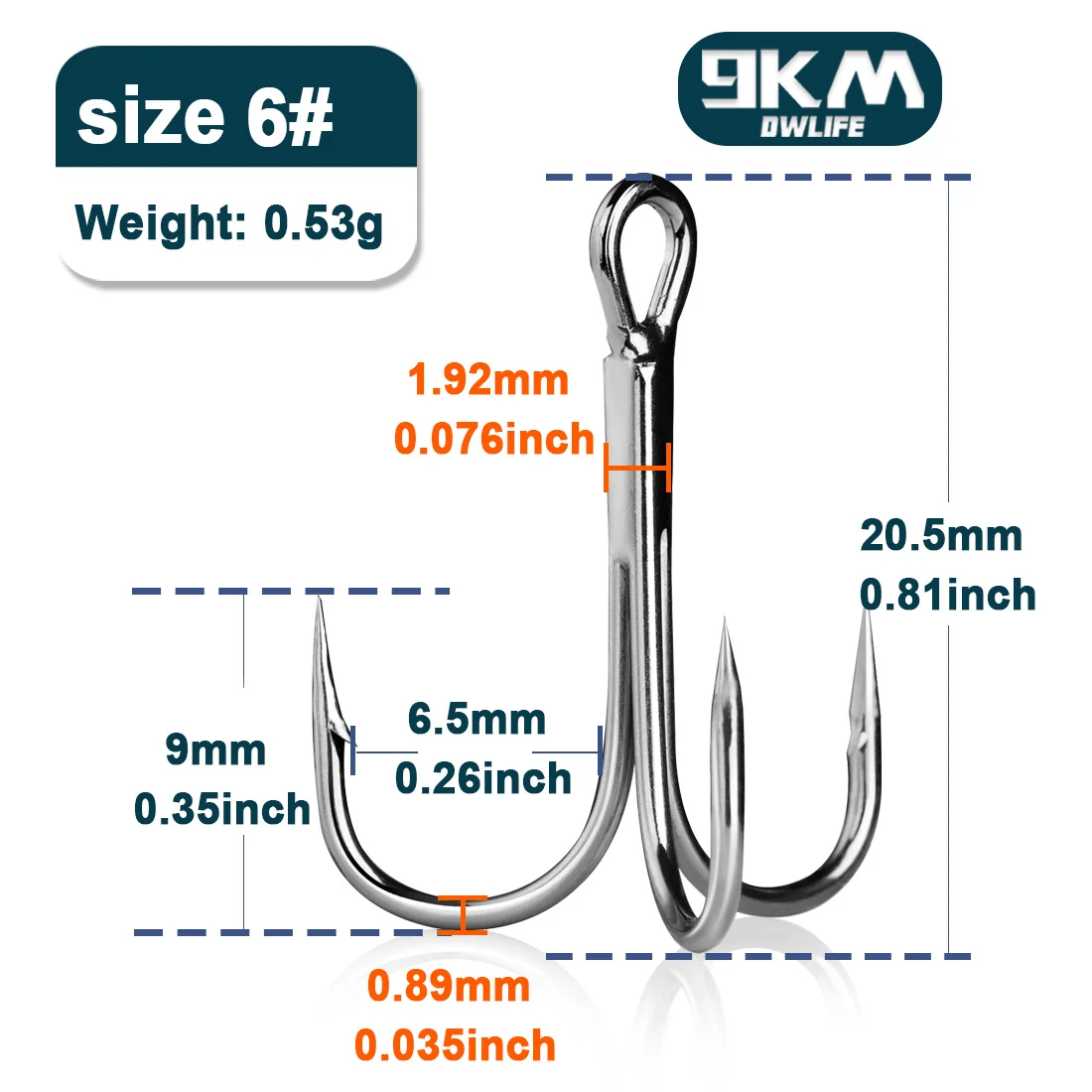 Size-6 Gap-6.5mm