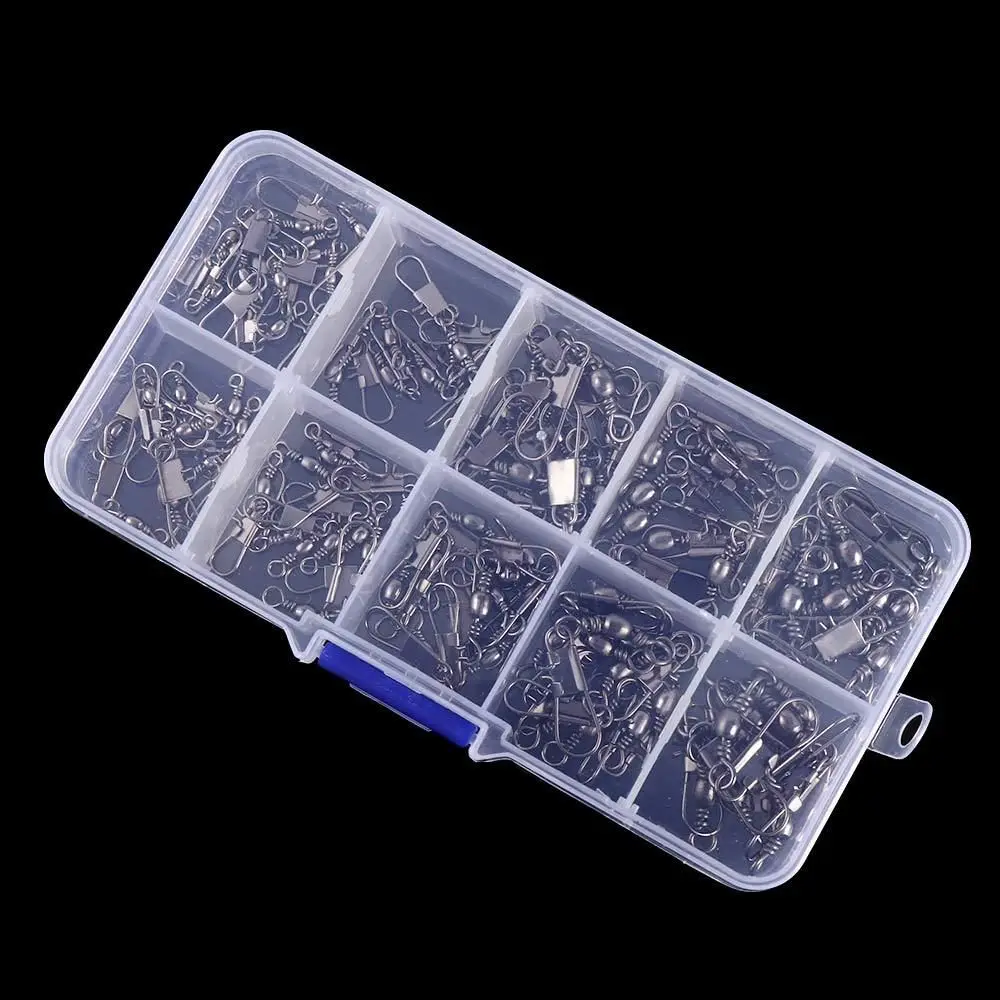 Herramienta rodamiento de pesca giratorios anillos sólidos señuelo aparejos conector de pesca Pin conector de pesca anillos sólidos barril giratorio rodante - imagen 3