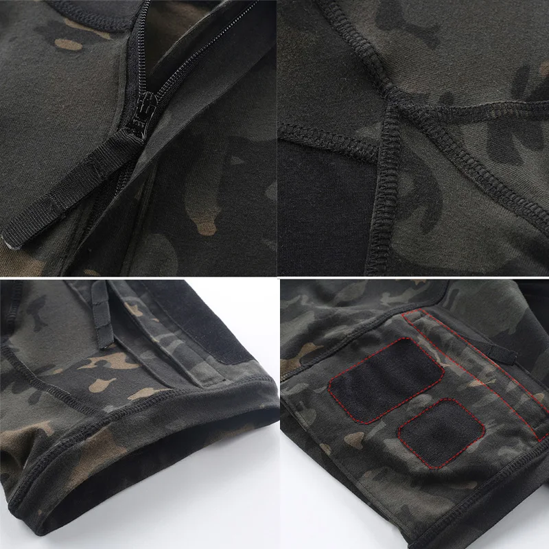 Camisetas tácticas de camuflaje para hombre, camisa de rana de manga corta, camisa de combate transpirable Airsoft, ropa de entrenamiento, 12 colores, A2F312 - imagen 5