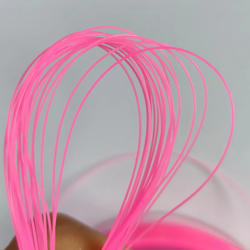 Línea monofilamento nylon rosa semiflotante para rocas y mar