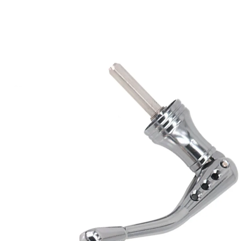 DEUKIO-mango de carrete de pesca modificado para marca S, eje de varilla de cuatro esquinas, aleación de aluminio, mango de Metal CNC, accesorios de pesca - imagen 5