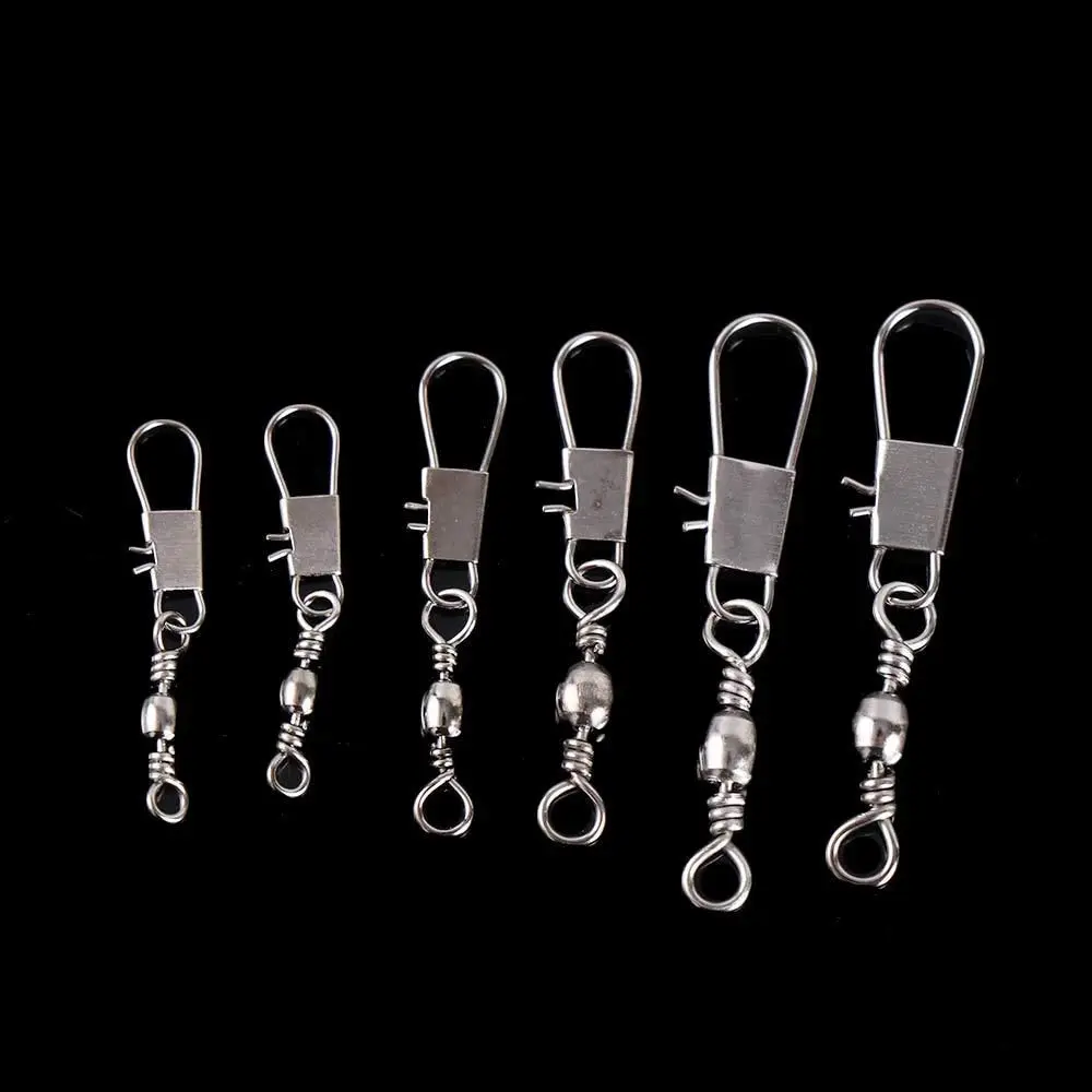 Herramienta rodamiento de pesca giratorios anillos sólidos señuelo aparejos conector de pesca Pin conector de pesca anillos sólidos barril giratorio rodante - imagen 2