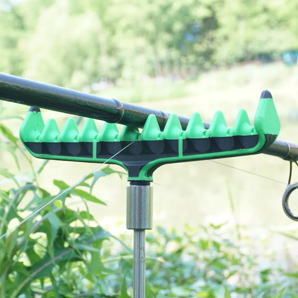 Hirisi, 1 Uds., cabezal de descanso para caña de pescar de carpa para palos de banco de pesca, barra de zumbido, alimentador, cabezal de apoyo para caña, accesorios de pesca - imagen 5