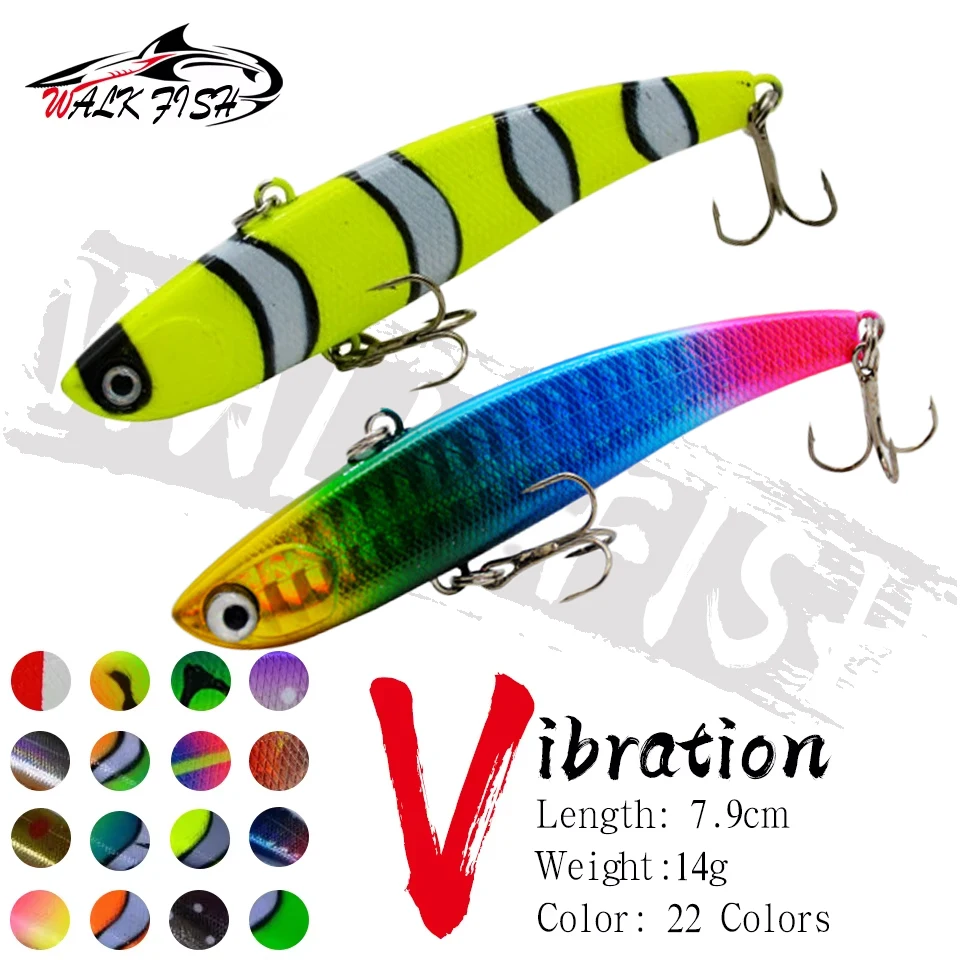 WALK FISH 1 Uds 14g cebo duro de largo alcance pargo de agua dulce cebo Artificial biónico cebo de pesca equipo de pesca submerge de plástico ABS