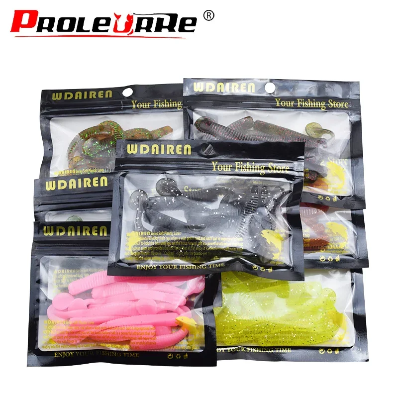 10 unids/lote Jig Wobblers señuelo suave 8cm 3g olor a camarón contiene cebo de sal silicona espiral gusano Señuelos de pesca aparejos de pesca de lubina - imagen 3