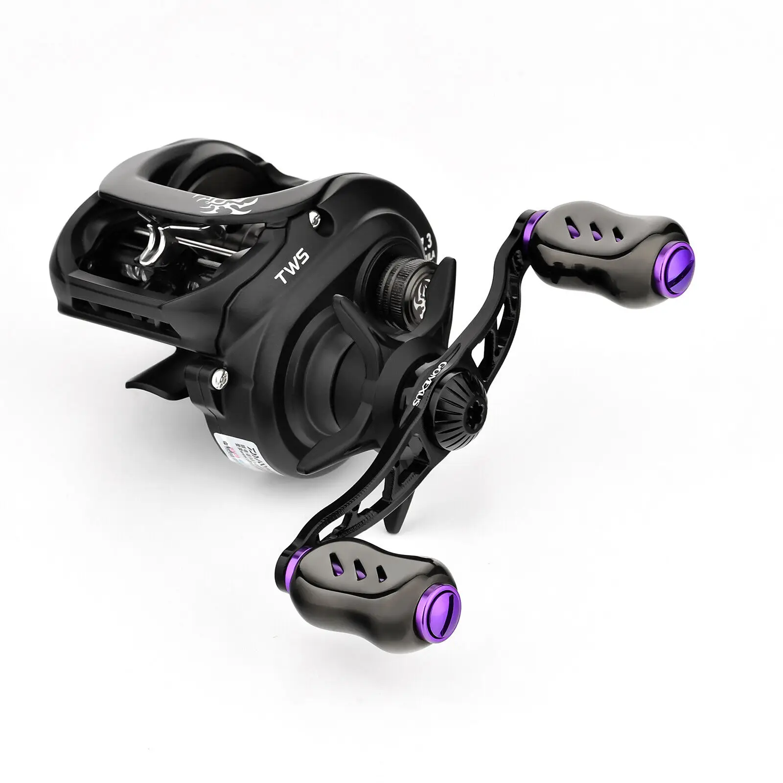 Mango de carrete Gomexus de 90mm con perilla de titanio de 22mm para Shimano Curado Aldebara Metanium Daiwa Steez Tatula Abu Revo Baitcaster - imagen 4