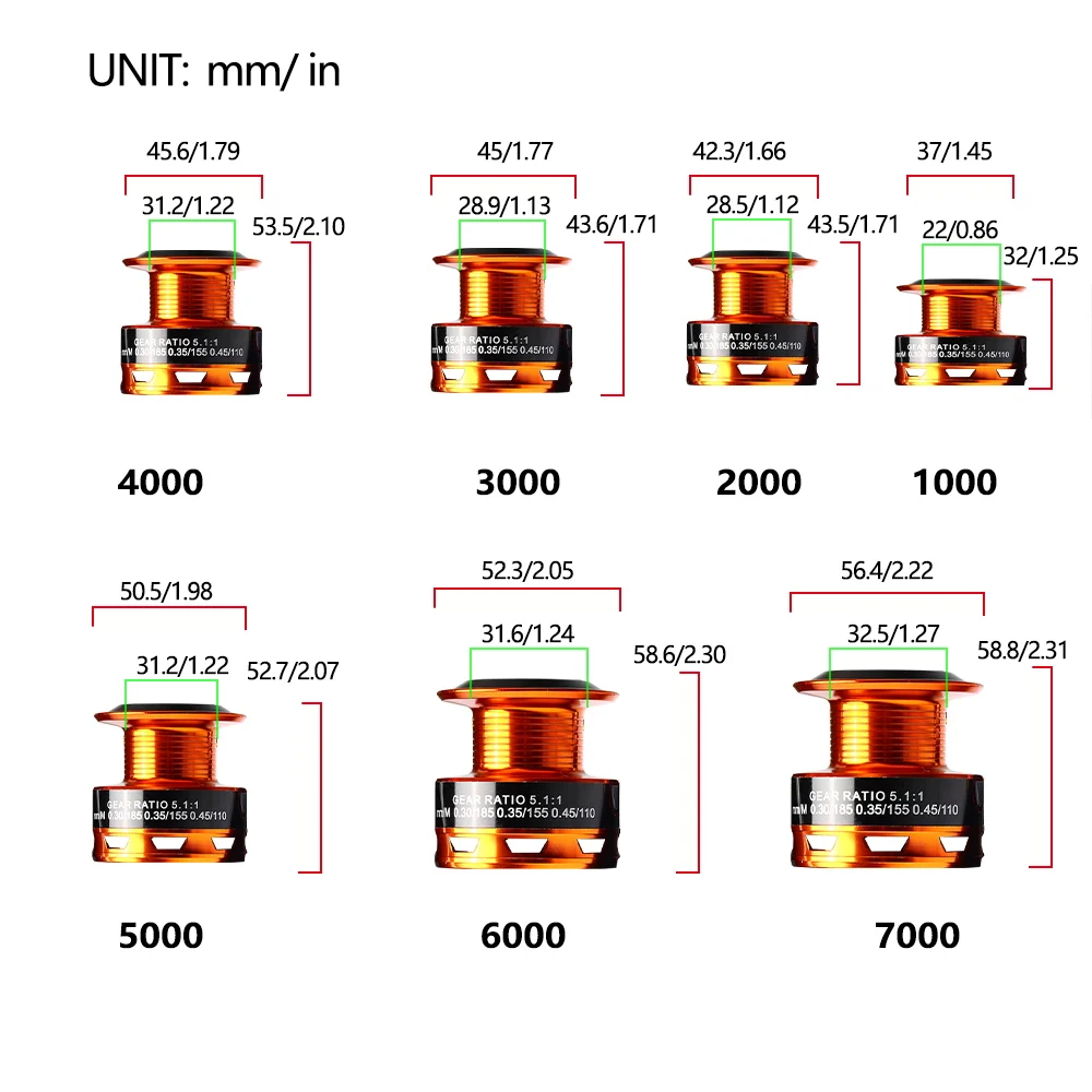 JOSBY-carrete de Pesca giratorio serie 1000 ~ 7000, rueda de Metal 13 BB, herramientas de Pesca de carpa de agua salada - imagen 5