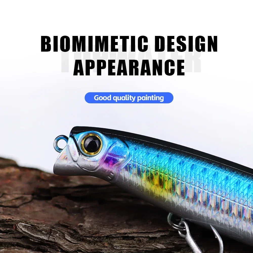 THORFORCE 125MM 19GTopwater Popper Señuelos de pesca flotantes superficie Artificial cebo duro para agua salada Wobblers aparejos cebos - imagen 5