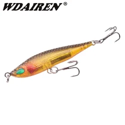 Señuelo de pesca con lápiz VIB, 7cm, 10g, hundimiento, accesorios de pesca de invierno, cebo duro, anzuelos triples, cebo Artificial para Lucio, carpa, 1 ud.