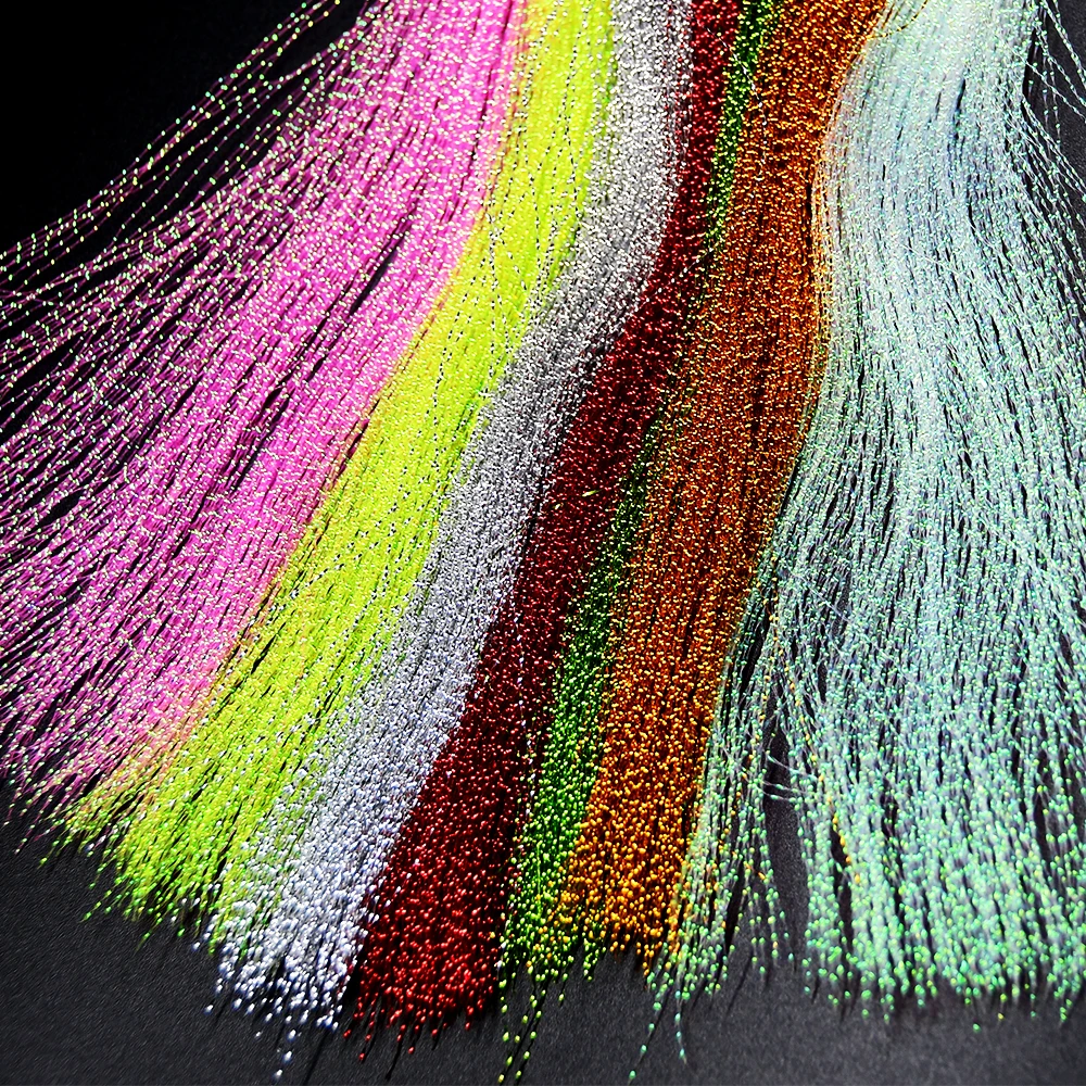 MNFT-sedal de pesca con mosca con destellos de cristal, Material para atar moscas, señuelo de pesca, moscas secas, 5 uds. - imagen 4