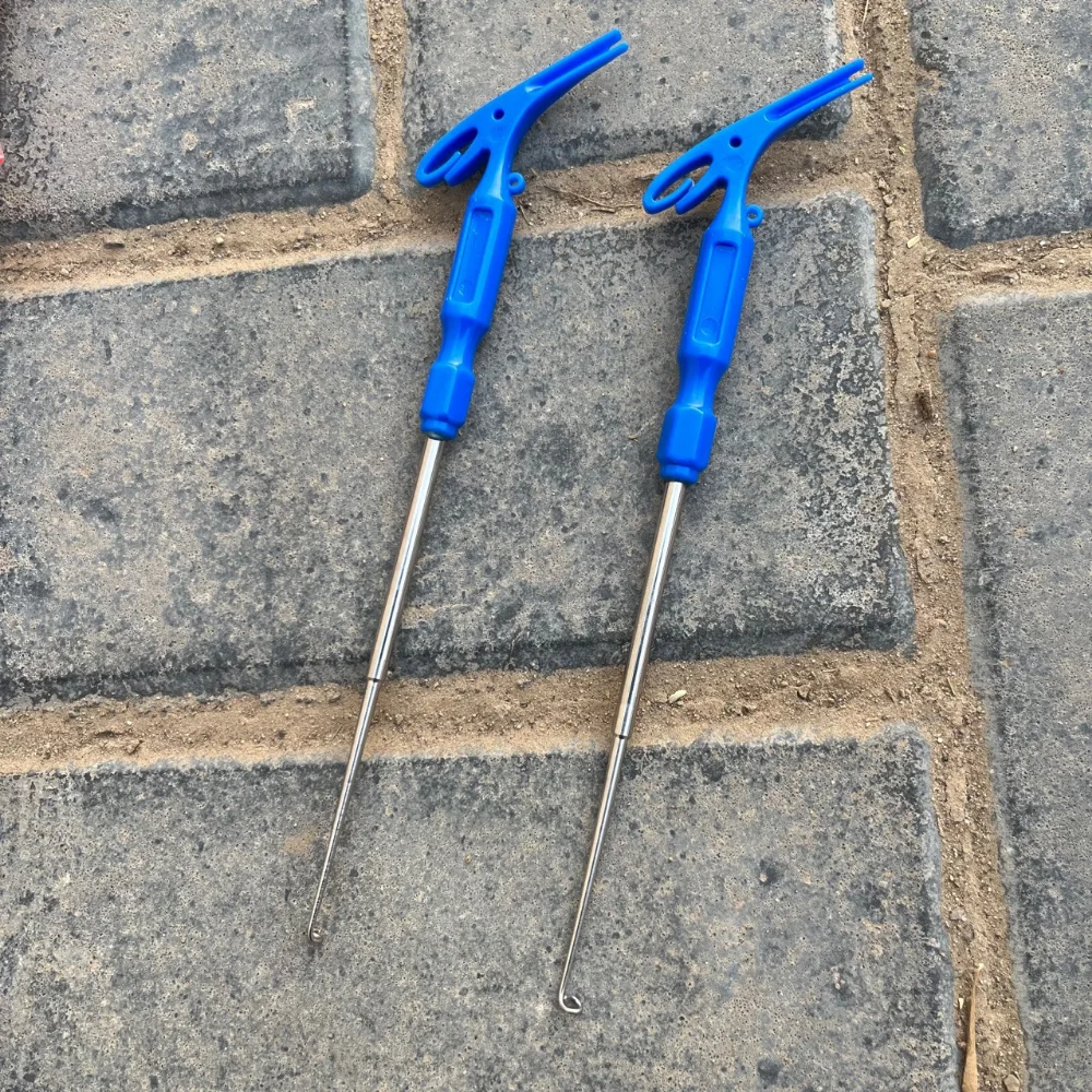 Extractor de seguridad para pesca, herramienta Universal para atar nudos de uñas con mosca, removedor de anzuelos, lazo de atado rápido - imagen 5