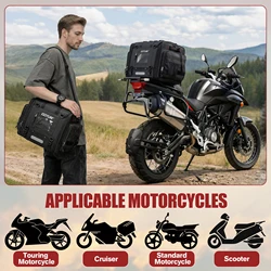 Goture Bolsa trasera impermeable expandible para moto – viajes camping