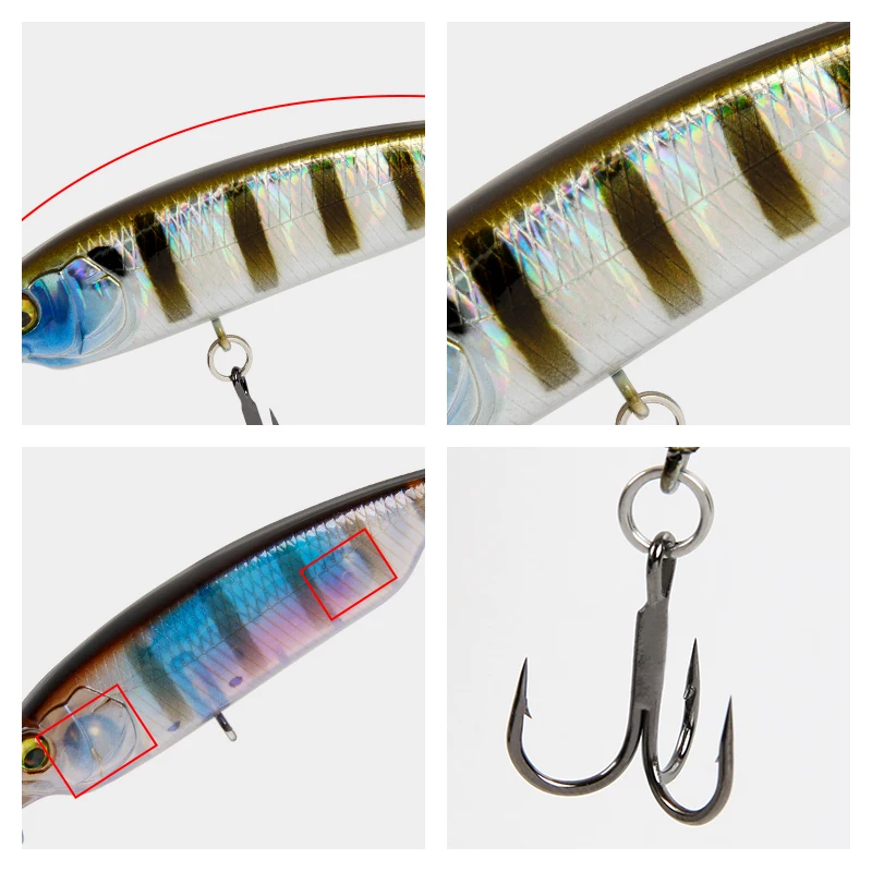 LETOYO 59mm 80mm hundimiento trucha señuelo palo lápiz señuelo Stickbait cebo Artificial de agua dulce trucha lubina señuelo de pesca - imagen 3