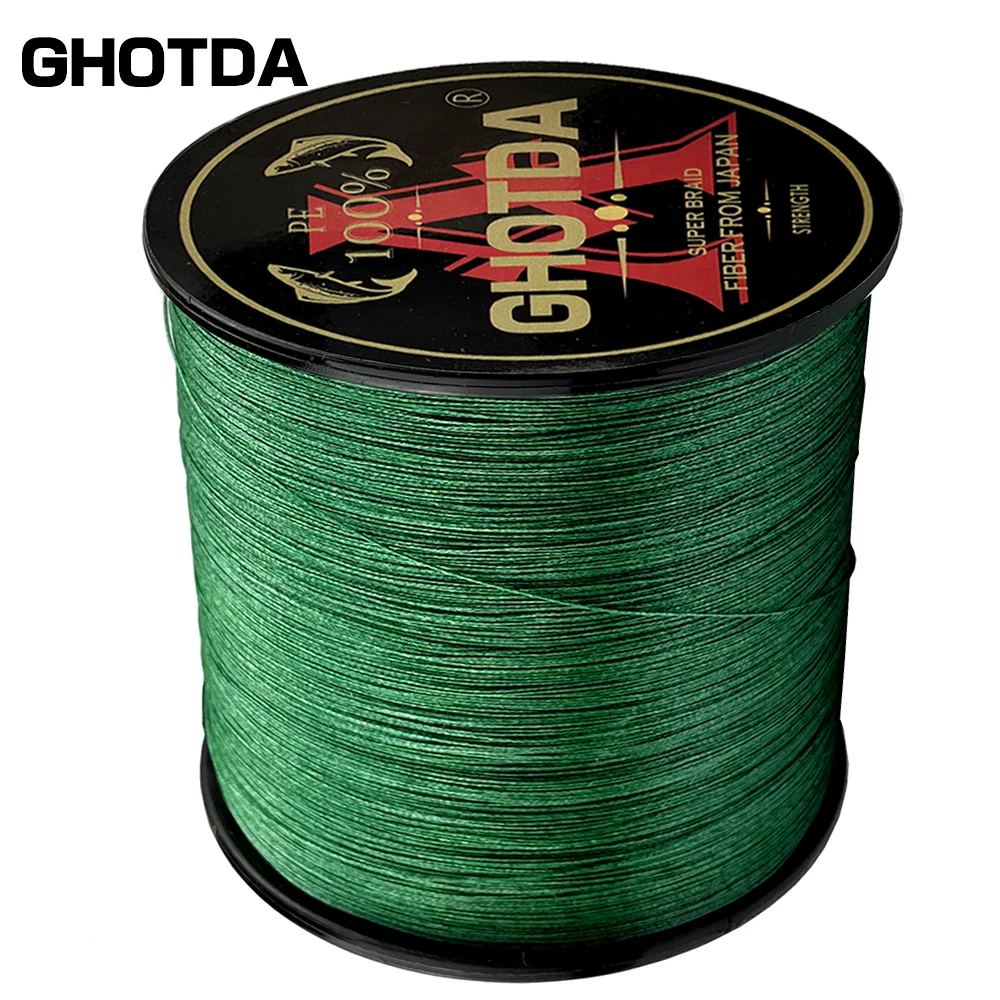 GHOTDA X4 300M 500M 1000M Braided Fishing Line 4 Strands MultiColor Multifilament Saltwater PE Line 10 12 18 28 35 40 50 60 80LB - imagen 5