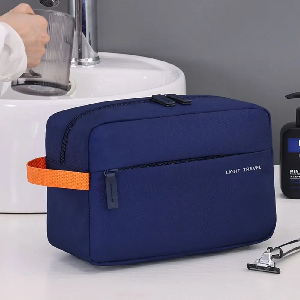 Neceser de viaje 3 en 1, Kit organizador de artículos de tocador de gran capacidad de tela Oxford, bolsa de afeitar impermeable plegable de mano para negocios - imagen 3